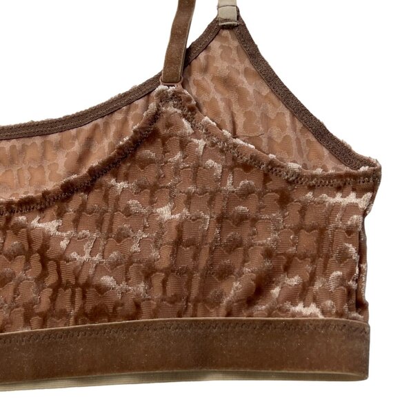 SKIMS Velvet Logo Scoop Bralette Sienna Womens Small - Picture 7 of 10